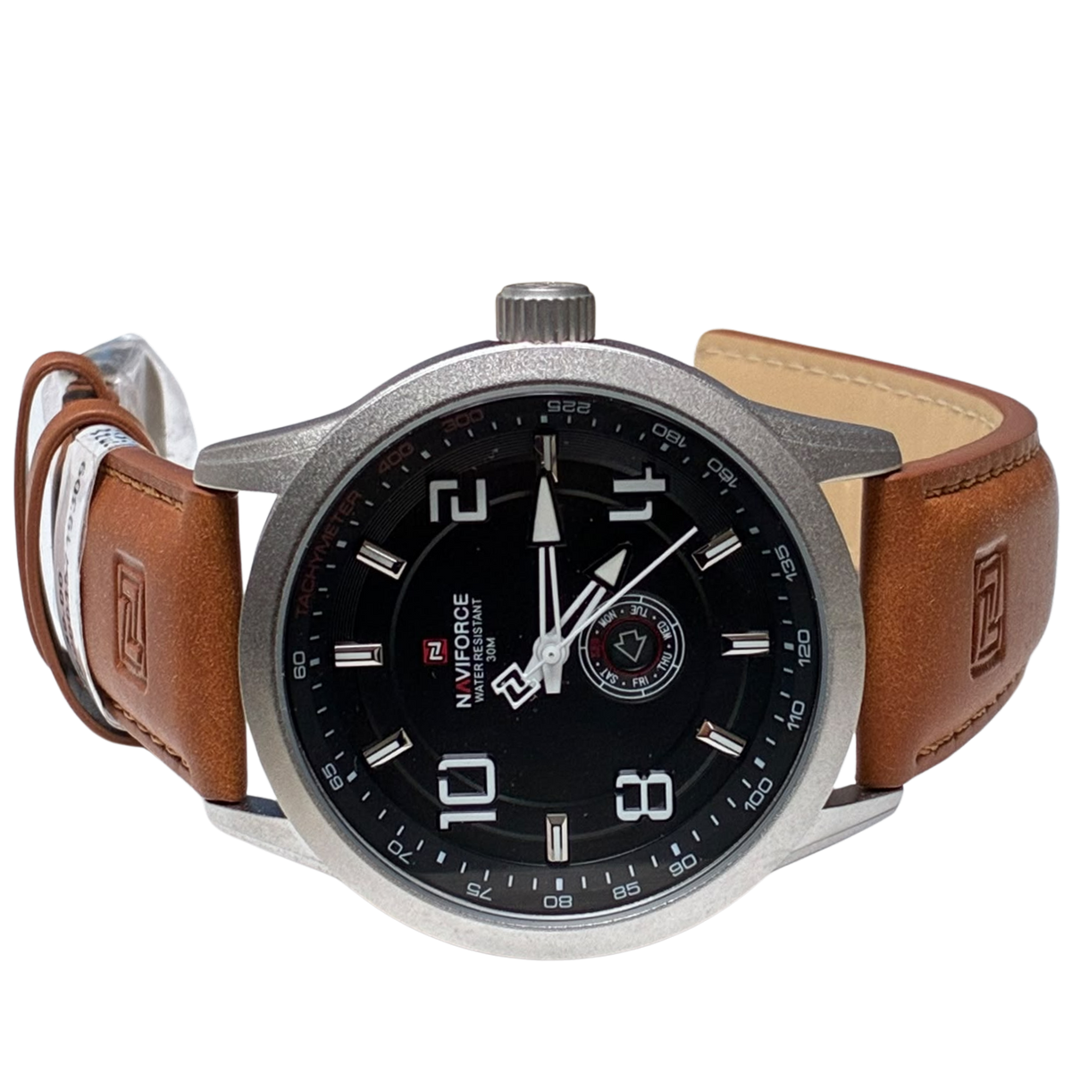 Naviforce NF9229 Sport Watch Men Leather Band Waterproof Quartz Analog Wristwatch