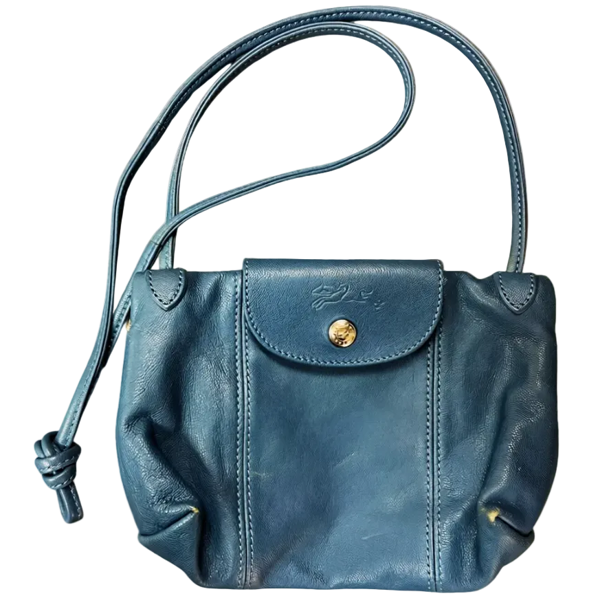 Longchamp Le Pliage Cuir Mini Crossbody Bag