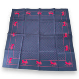 Celine Large Handkerchief Navy Blue and Red Design 58cm x 58cm