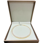 Pearly Lustre 925 Silver Pearl Like Neckalce