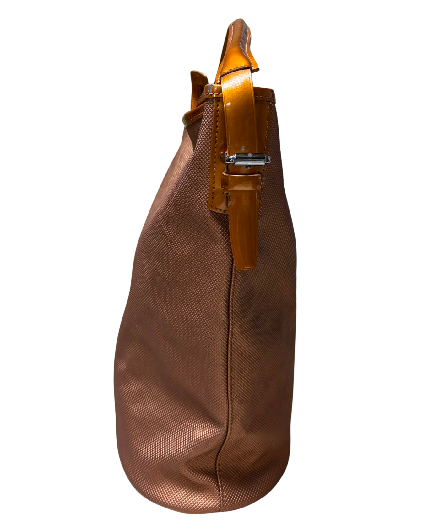 Longchamp Derby Metallic Hobo Bag Copper Bronze Color