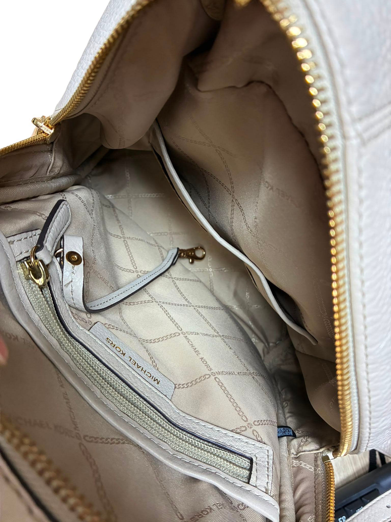 Michael Kors Rhea Medium Pebbled Leather Backpack