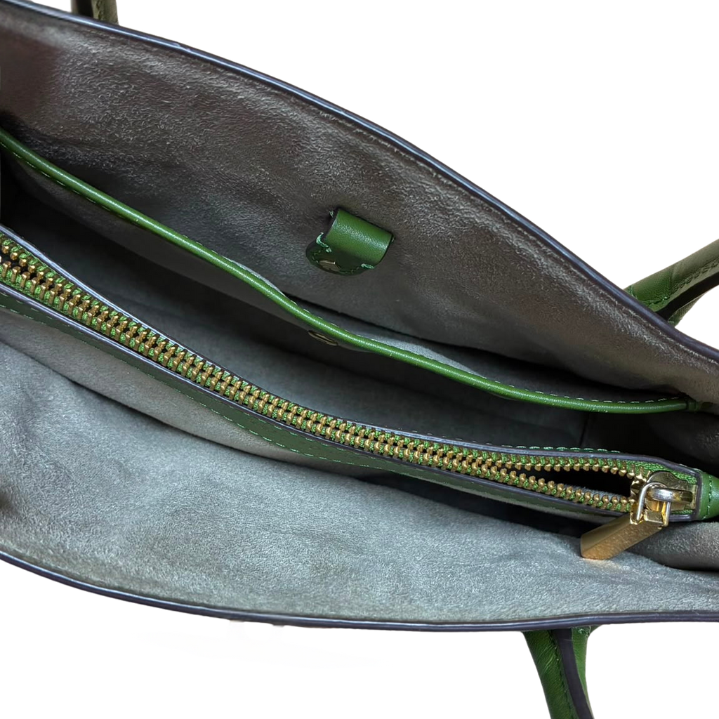 Kate Spade New York Toujours Medium Satchel Lichen Green Pebble Grain Leather