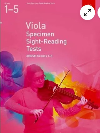 ABRSM: Viola Specimen Sight-Reading Tests Grades 1-5 Main image