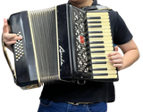 Baile 120 Bass Piano Accordion Black With Case