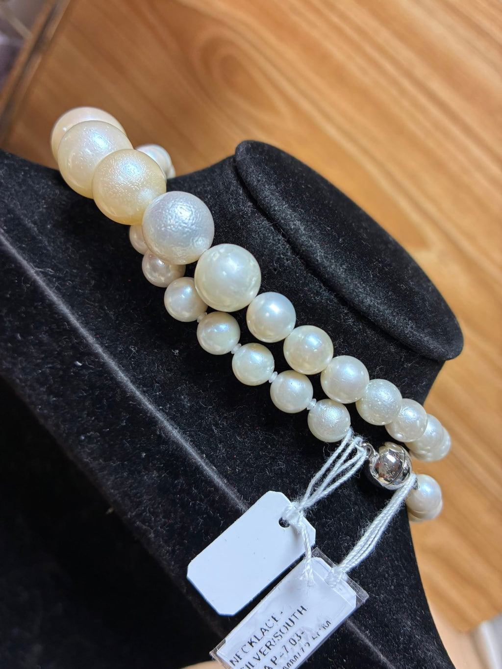 Graduated South Sea Pearl Strand Necklace 7.03to14.92MM 72.5CM
