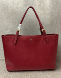 Tory Burch Red Leather Medium York Buckle Tote