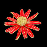 Brooch 18K Yellow Gold Flower Shape/Design