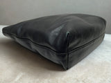 Prada BN1713 Black City Calf Leather Large Shopping Tote Bag