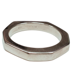 Gucci 925 Sterling Silver Octagonal Ring 6.7G