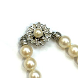 Silver, Cultured Pearl Necklace
