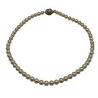 Akoya Pearl Necklace with Silver Clasp