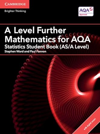 A Level Further Mathematics for AQA Statistics Student Book (AS/A Level) with Digital Access (2 Years) Main image