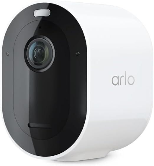 Arlo Pro 5 2K Spotlight Camera VMC4060P-100APS 1 Pack Security Camera Wireless Outdoor, Dual Band Wi-Fi, Color Night Vision, 2-Way Audio
