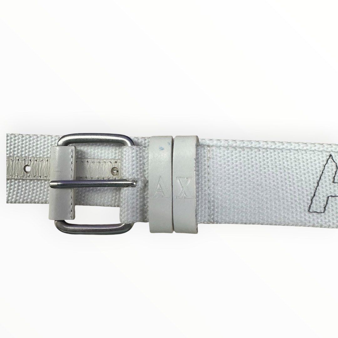 Armani Exchange White Belt