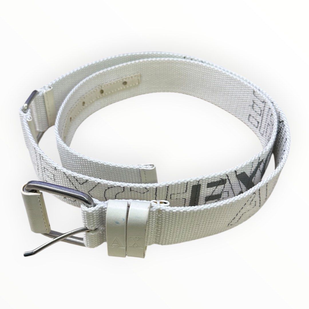 Armani Exchange White Belt