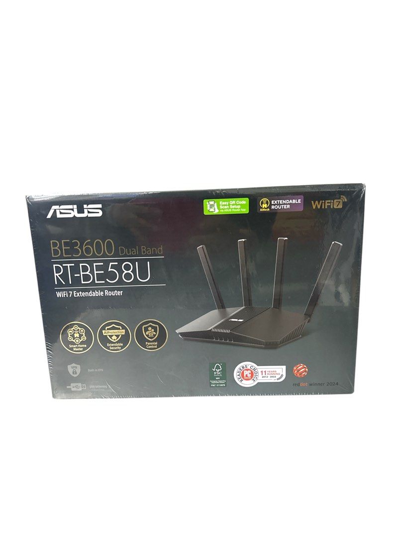 ROUTER-ELEC/BLK/NEW ASUS BE3600
