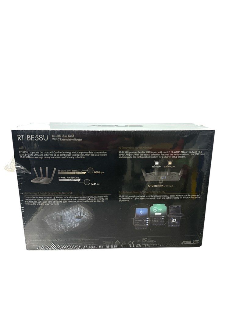 ROUTER-ELEC/BLK/NEW ASUS BE3600 Secondary image