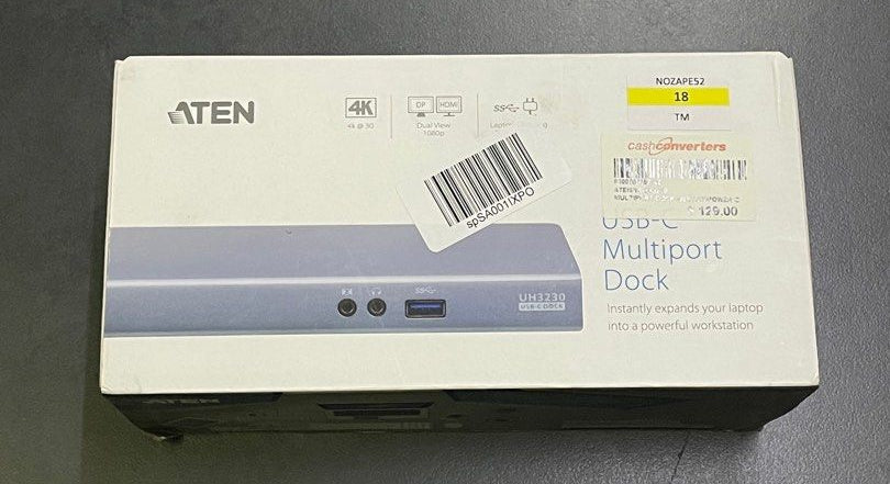 Aten UH3230 USB C Multiport Dock With Power Charging