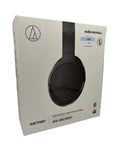 AudioTechnica ATHANC900BT QuietPoint Wireless Active Noise Cancellation Bluetooth OverEar Headphones Black