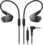 AUDIO-TECHNICA In-Ear Triple Armature Driver Headphones With In-Line Mic and Control