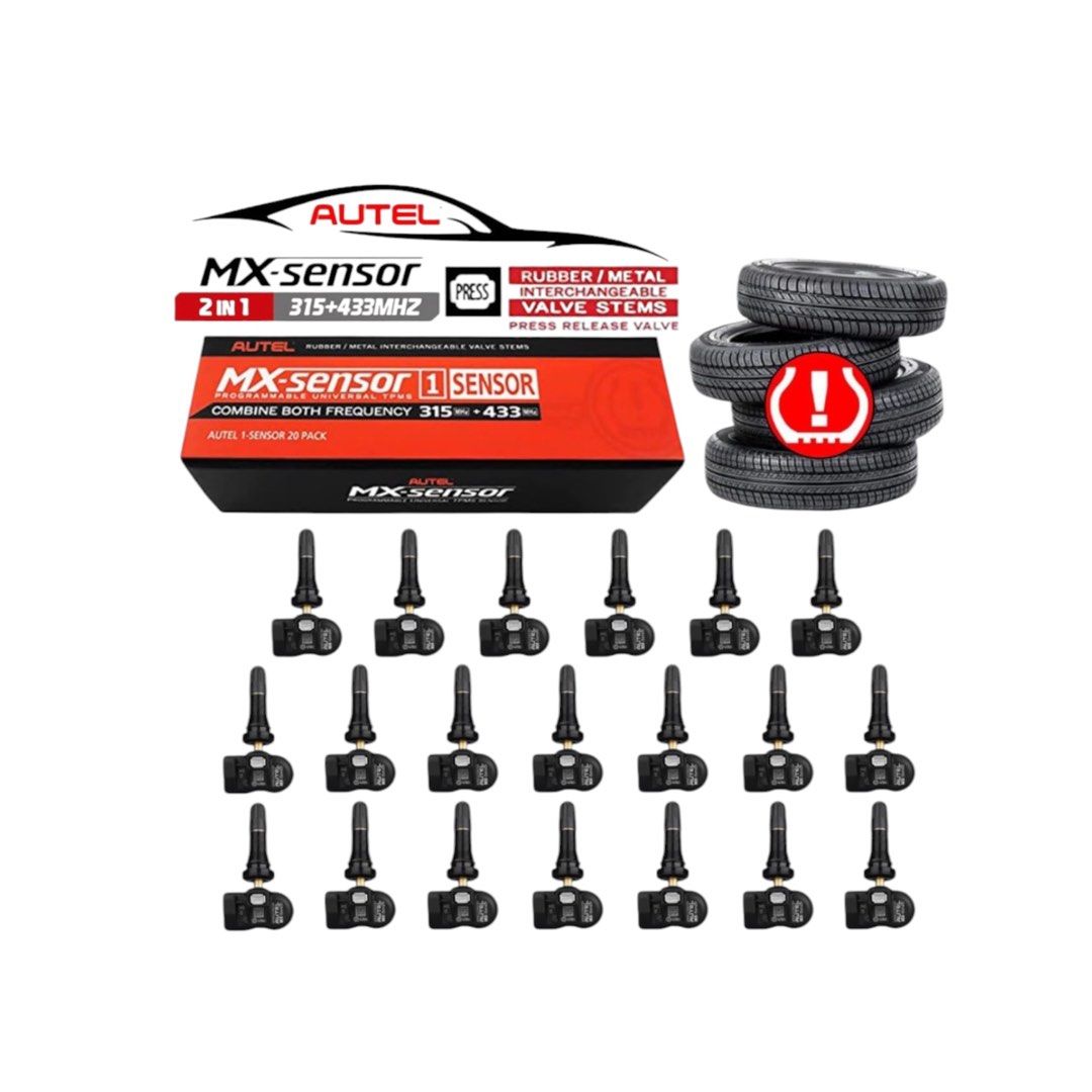 Autel (AUL300010) 20PK Sensors with Rubber Press-In Valve