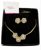 Avon Gold Tone  Floral Necklace