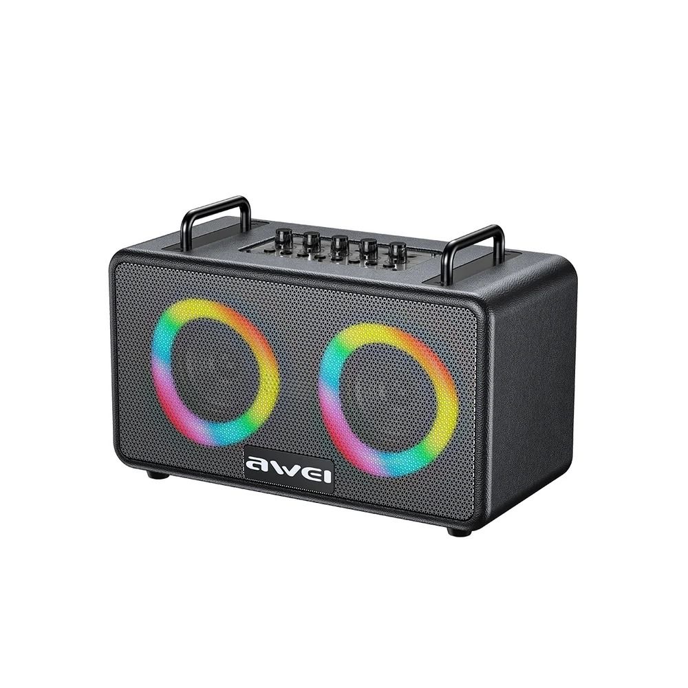 Awei KA18 Wireless Outdoor Speaker 70W, Bluetooth 5.3, RGB Light, Support TF Card AUX USB