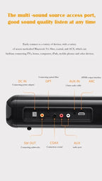 Awei Y520 110W TV SoundBar Cinema Edition Bluetooth Speaker Subwoofer MHome Home Theater Strong Bass