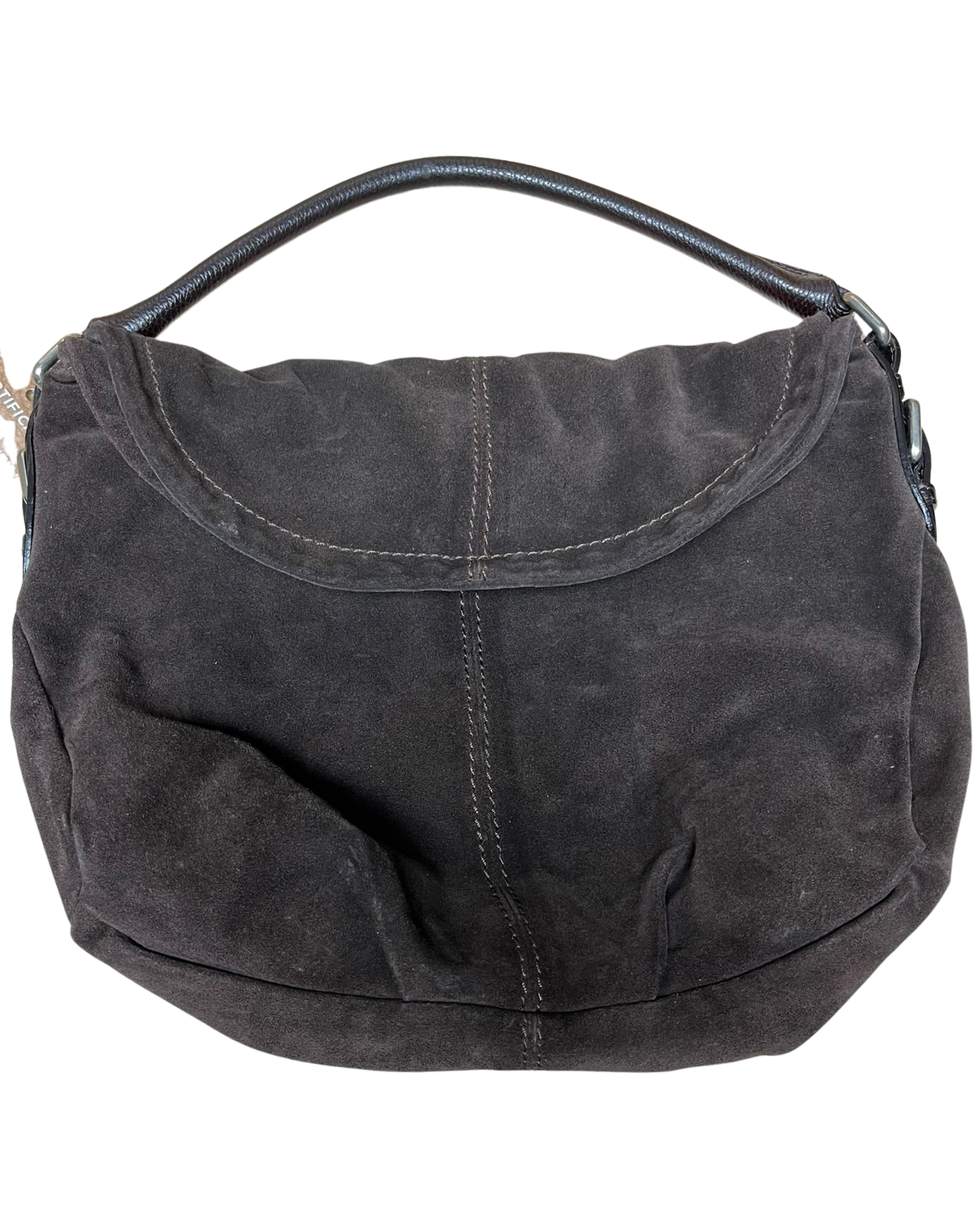 Max Mara Suede One Handle Handbag