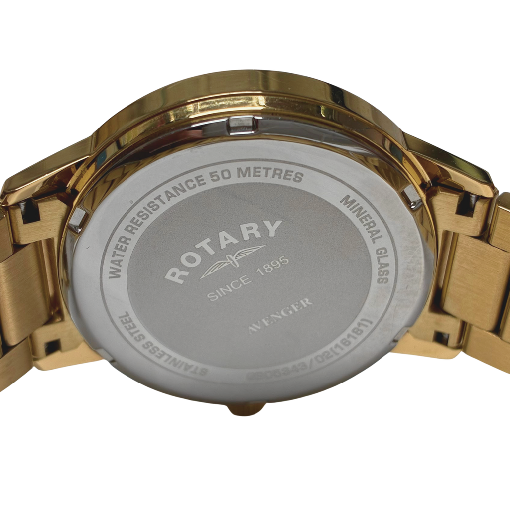 Rotary GB0534302 Avenger Gold Plated Mens Watch