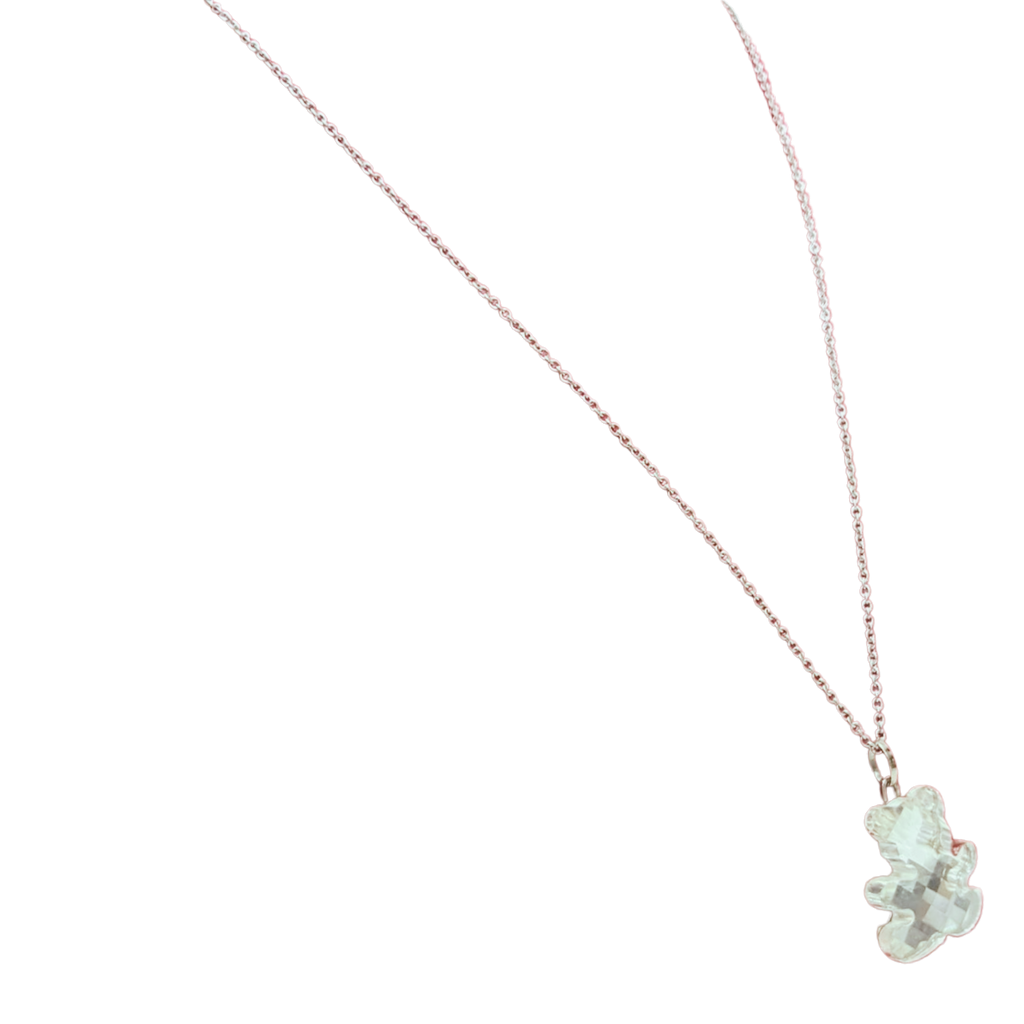 Swarovski Crystal Mini Teddy Bear Pendant Necklace