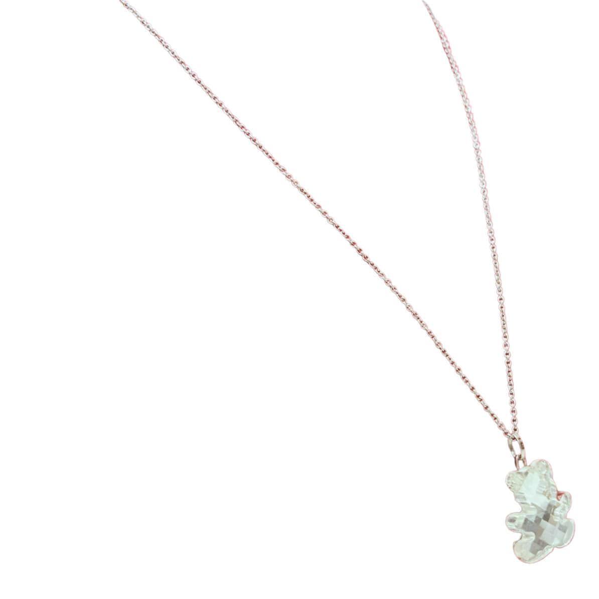 Swarovski Crystal Mini Teddy Bear Pendant Necklace