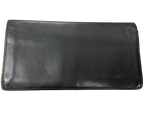 Dunhill Oxford Leather Long Wallet Gold Toned Corner Accents
