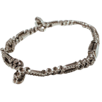Pandora 925 Silver Oval Cuban Chain Bracelet
