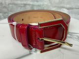 Bally Red Patent Leather Belt
