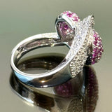 750WG Rubies & Diamonds Ring