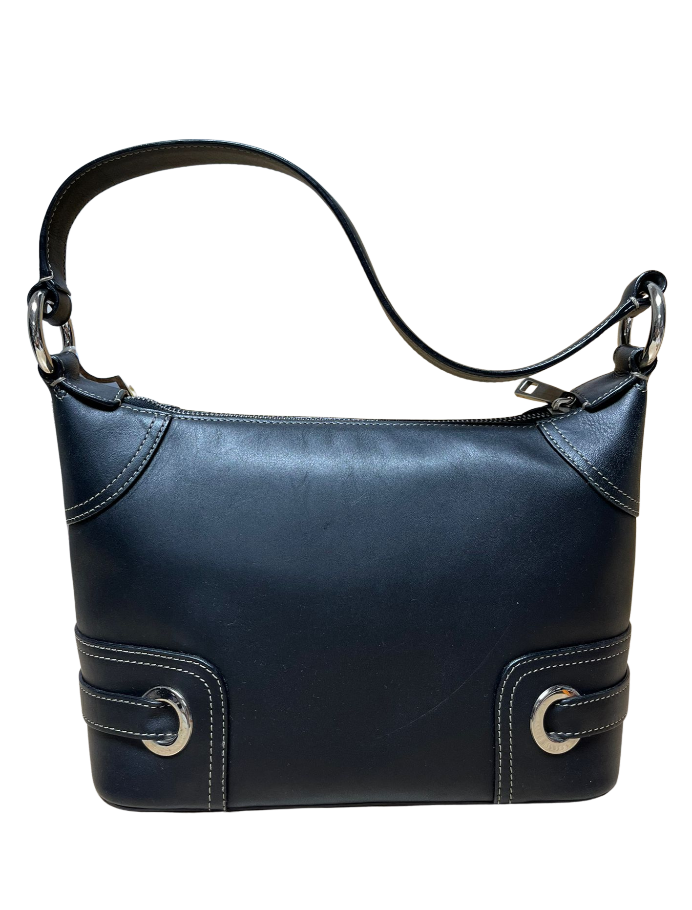 Bally Black Leather Shoulder Bag