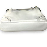 Gucci  Pebbled Calfskin Guccissima Trim Medium Signoria Hobo Off White Leather Bag