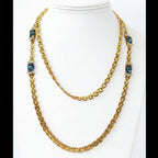 Lovely Jewellery Fashion Blue Crystal Necklace And Earring Set