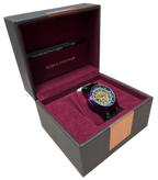 Tomaz TW003B Skeletor Automatic Watch Green Salmon Leather Strap