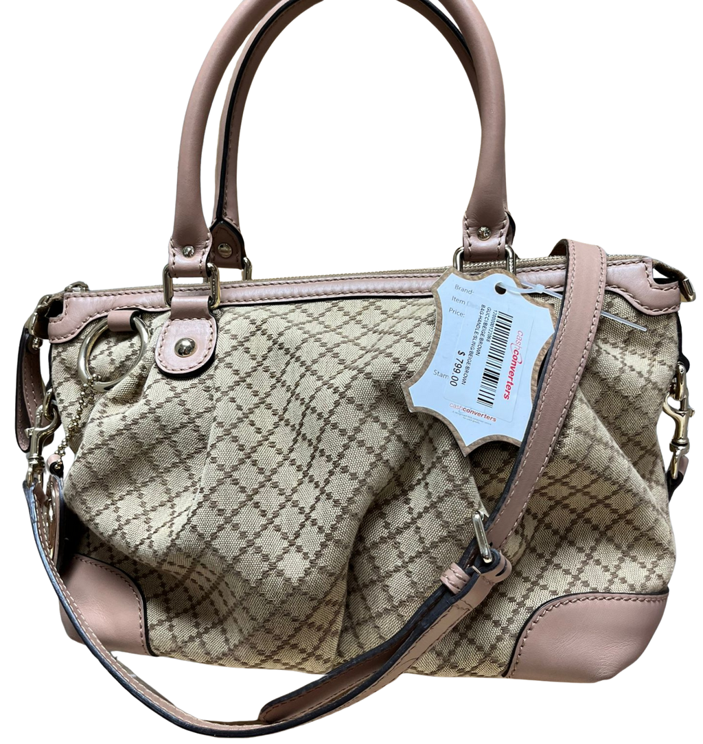 Gucci Sukey Bag Beige Pink Diamante Canvas