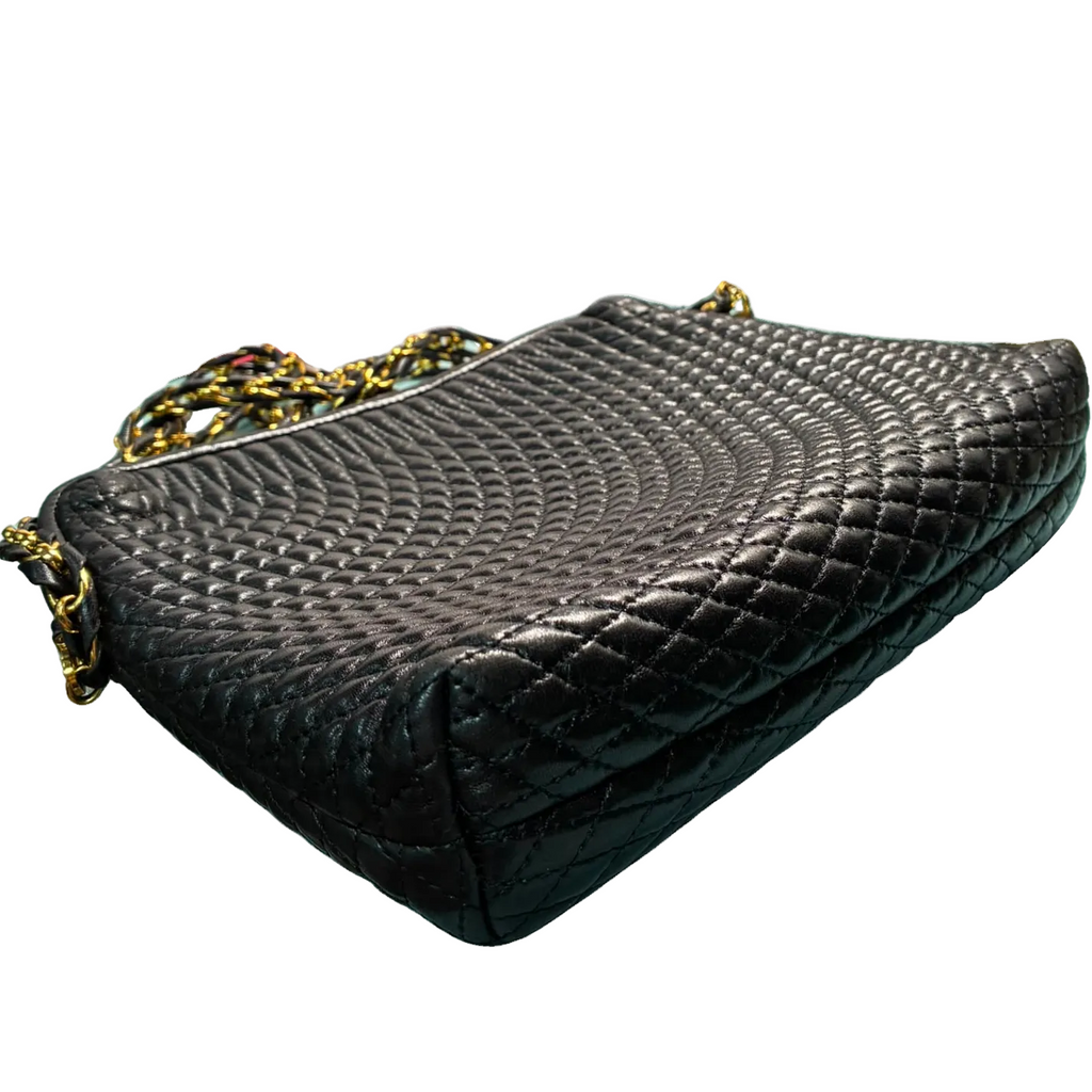 Bally Black Quilted Leather Shoulder Bag