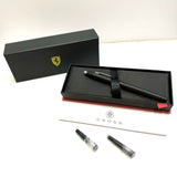 Cross Ferrari Century Matte Black Lacquer/Chrome Fountain Pen-Med Nib