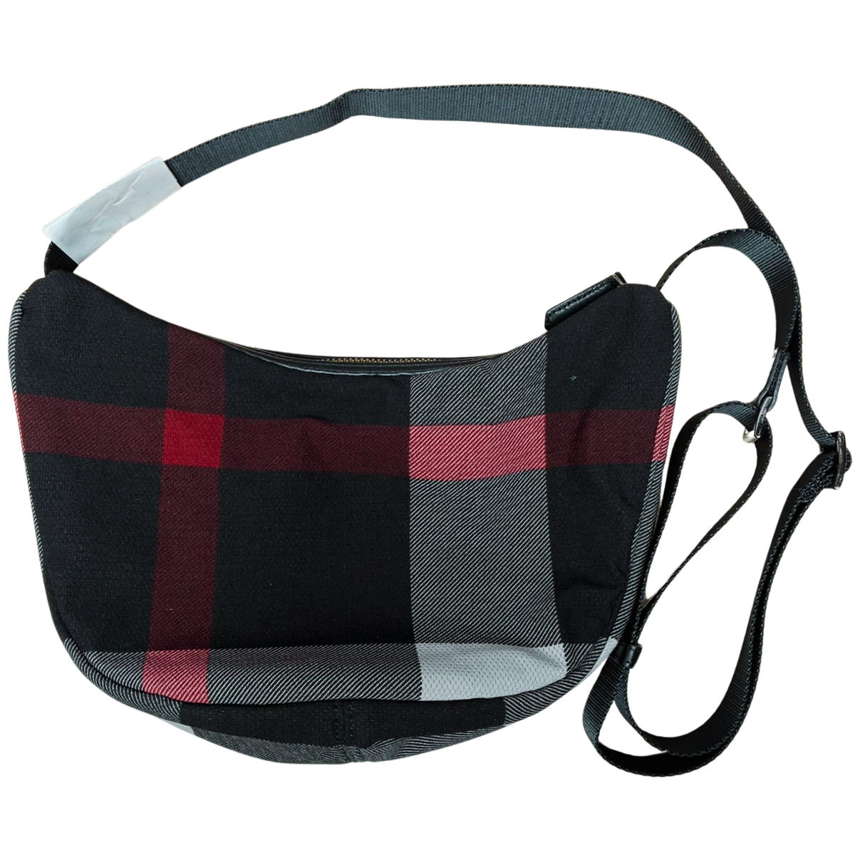 Black Label Crestbridge Nylon Check Shoulder Bag