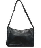 Vintage Bally Black Smooth Leather Shoulder Bag