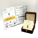 PT850/PT900 Natural Opal, Tsavorite & Diamond Necklace
