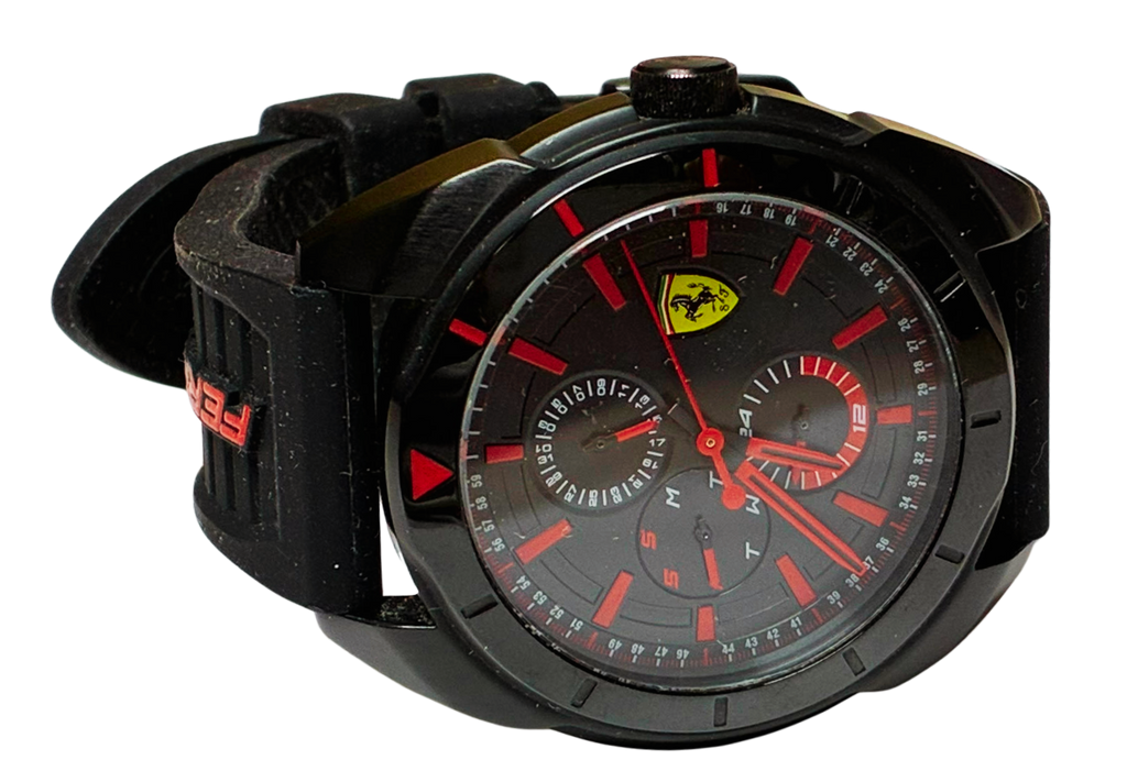 Scuderia Ferrari  SF441340455 Mens Multi Dial Quartz Watch Silicone Strap