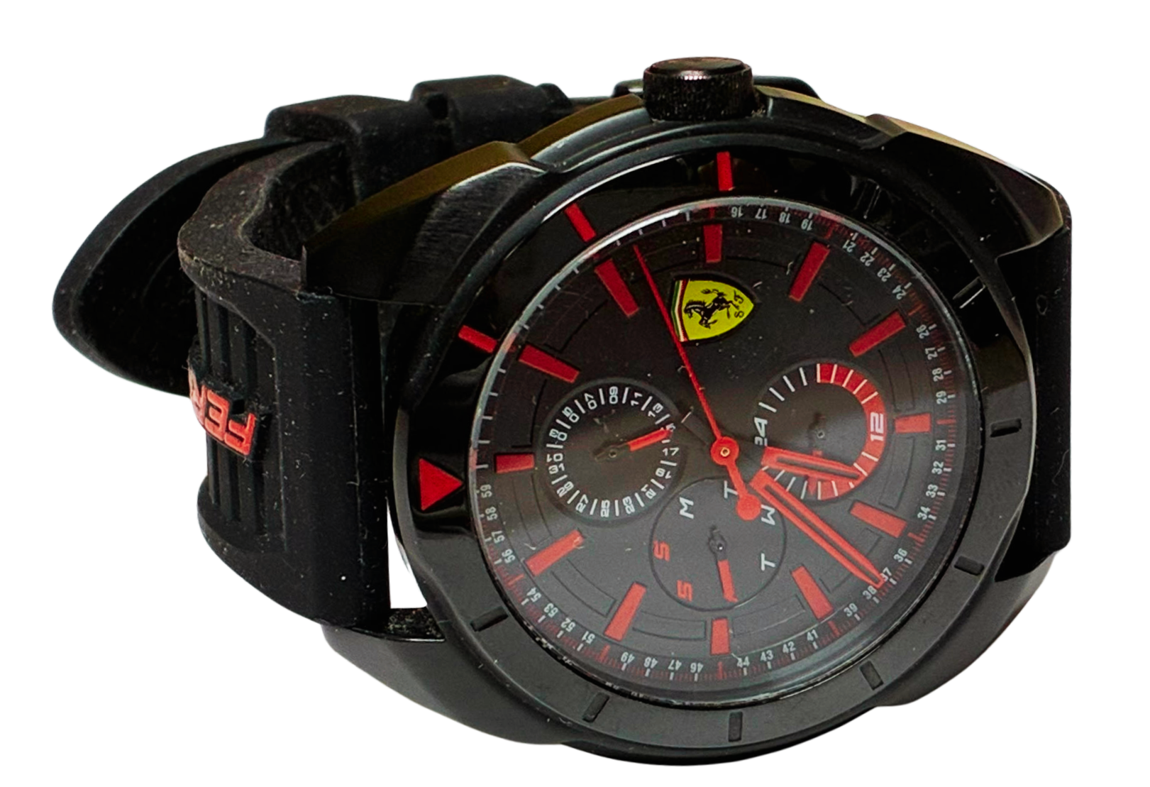 Scuderia Ferrari  SF441340455 Mens Multi Dial Quartz Watch Silicone Strap
