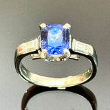 PT900 Tanzanite With Diamond Ring